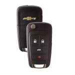 Chìa khóa xe Chevrolet Camaro remote điều khiển gập 4 nút