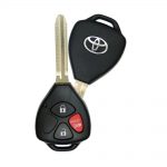 Chìa khóa xe Toyota Venza Altis Camry đời cũ remote thẳng 3 nút có chip