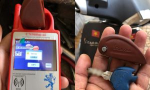 Bọc chìa khóa xe Vespa bị hư bể thay vỏ Độ chìa khóa Liberty gập