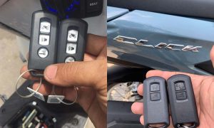Làm chìa chìa khóa thông minh smartkey xe Click chính hãng, độ smartkey