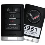 Chìa khóa xe Chevrolet Corvette smartkey có nút còi mở cốp