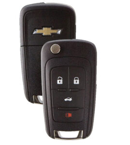 Chìa khóa điều khiển Chevrolet Camaro remote gập 4 nút